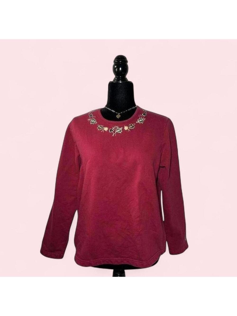 Northern Reflections Red Crewneck Cozy Y2K Size L